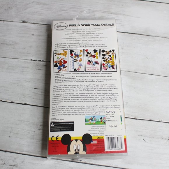 Disney Mickey Minnie Mouse Friends Donald Goofy Removable Wall Art Decals - Picture 4 of 4